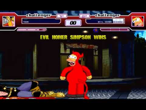 Thor VS Evil Homer