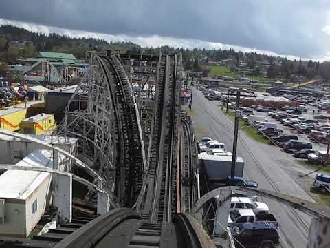 On-ride point of view of Classic Coaster