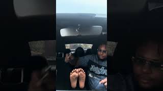 Ebony Model foot tickle challenge 
