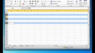 How to Adjust Height or Width of Multiple Rows or Columns in Excel