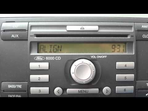 Ford Focus 1.6 2006 Radio 6000 CD code 00