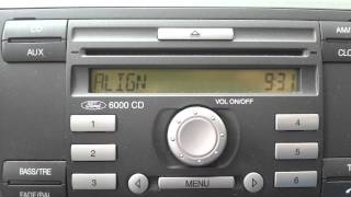 Ford Focus 1.6 2006 Radio 6000 CD code 00