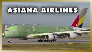 preview picture of video 'First ASIANA AIRLINES A380 | Landing at Airbus Plant Hamburg'
