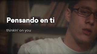 PENSANDO EN TI - CANSERBERO  ( ENGLISH LYRICS ) ( LETRA ESPAÑOL )