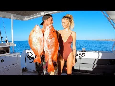 GIANT SQUID CATCH AND COOK Big Reds (New Shimano Fishing Gear) - Ep 92