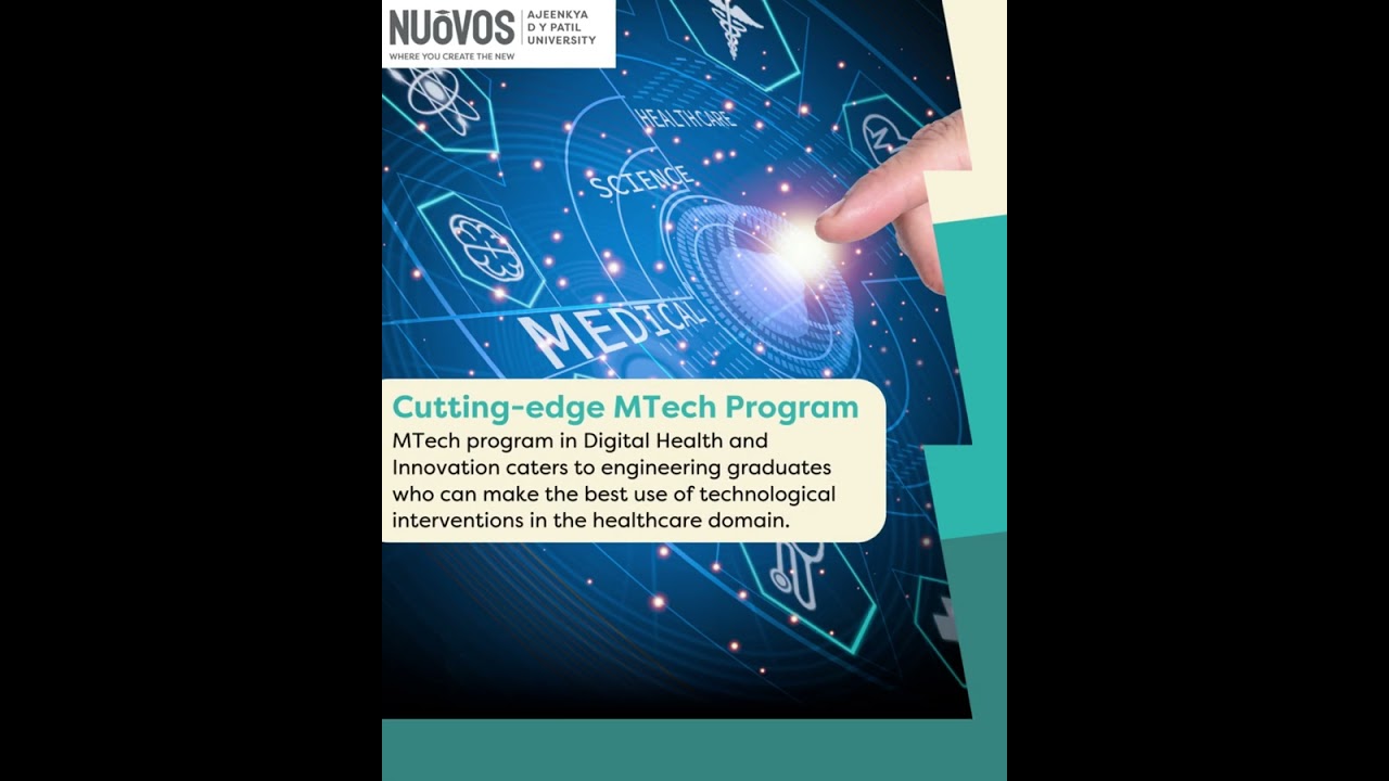 MTech in Digital Health and Innovation at ADYPU and Wales institute of Digital Health #shorts