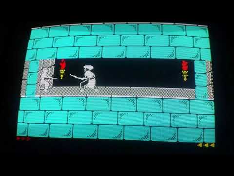 Sinclair Spectrum version of Prince of Persia on an Amiga 1200