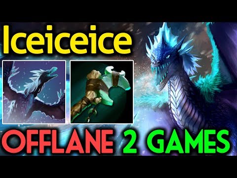 Iceiceice Dota 2 [Winter Wyvern] Style Offlane - 2 Games