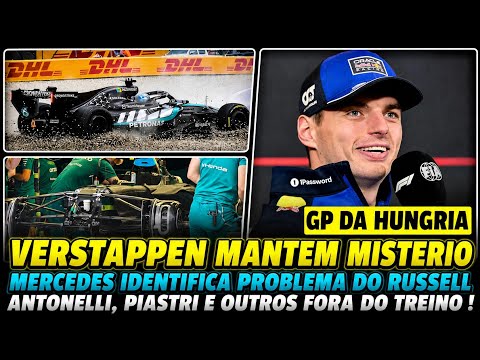 MERCEDES IDENTIFICA PROBLEMA DO RUSSELL | VERSTAPPEN MANTEM MISTÉRIO | ANTONELLI FORA DO TL1