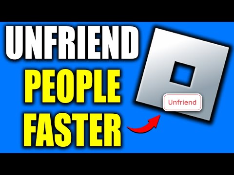 How To Unfriend People On Roblox FAST