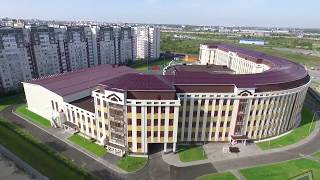 Самая большая школа в Тюмени с высоты