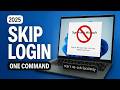 Skip Microsoft Login One Command To A Local Account 2025