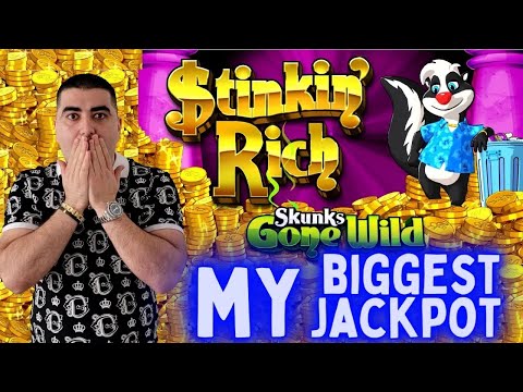 I Hit My BIGGEST JACKPOT On Stinkin Rich Slot Machine