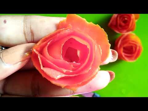 How To Make A Tomato Rose Step-by-step Tutorial