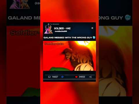 Escanor Proves Why He’s the Strongest Sin 💪🔥 #escanor #galand #shorts