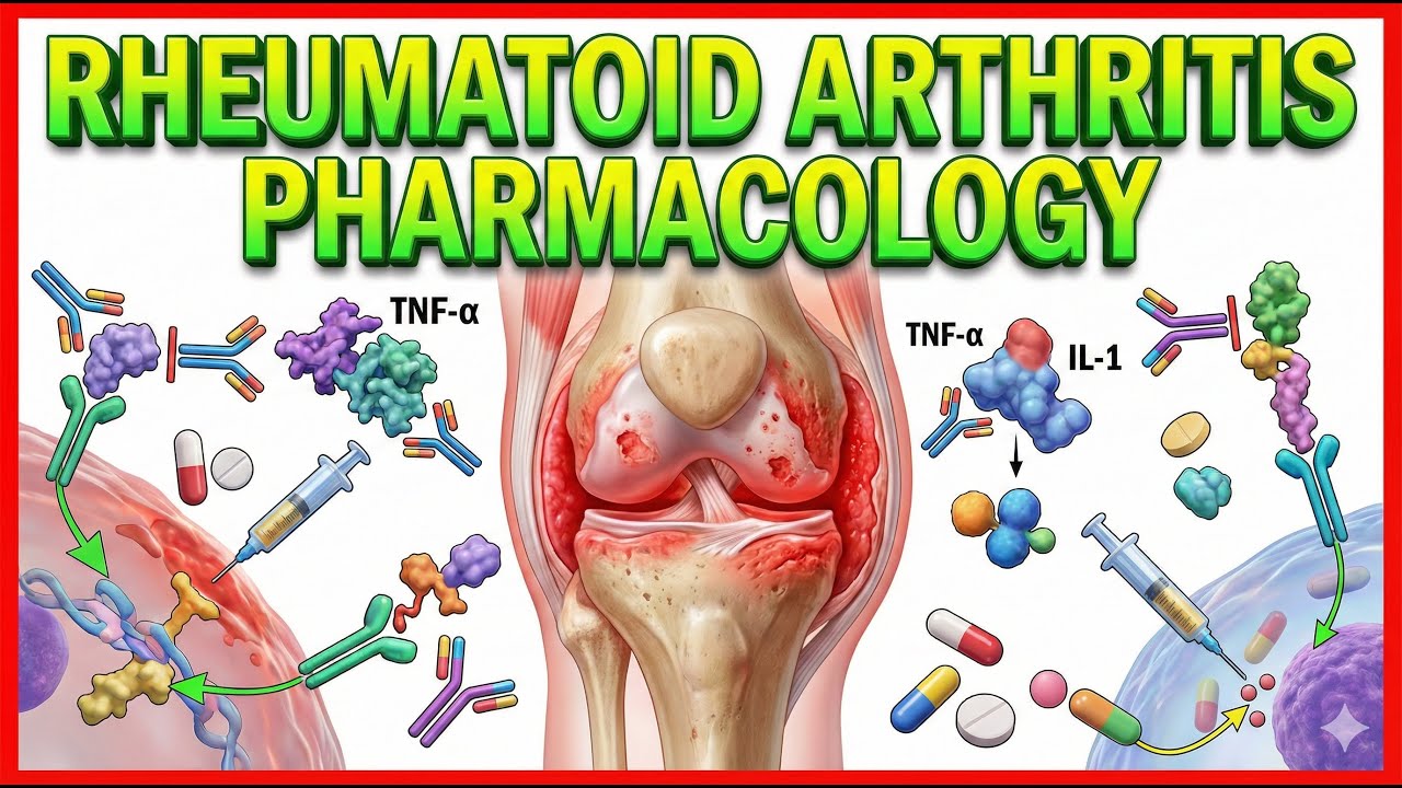 Rheumatoid Arthritis Pharmacology - DMARDs, TNF- α and IL-1 Inhibitors