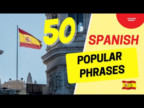 Learn SPANISH. 50 popular phrases. Listen and repeat.