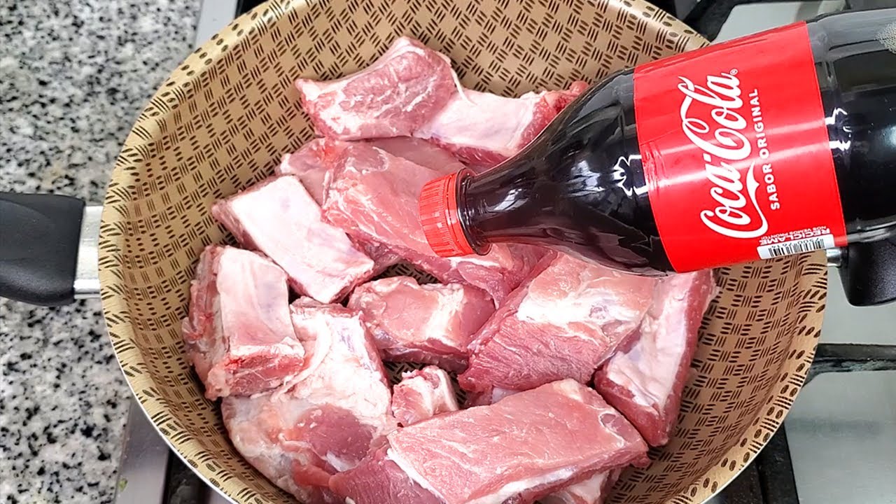 Estas son las costillas de cerdo más sabrosas... En una deliciosa ¡SALSA DE COCA COLA!