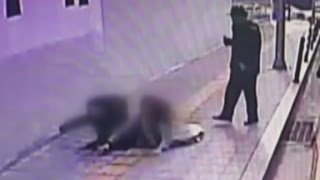 Two people fall 10 feet into sinkhole