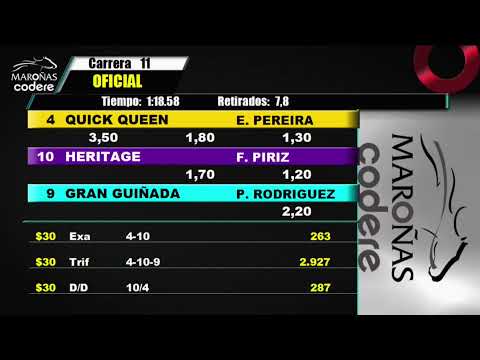 CARRERAS  DEL HIPODROMO DE MARONAS 22/04/2023