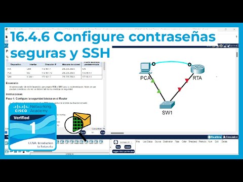 16.4.6 Packet Tracer 🔍📨 - Configure contraseñas seguras y SSH (CCNA Curso 1)