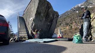 Video thumbnail of Appel au suicide, 8a. Salvan