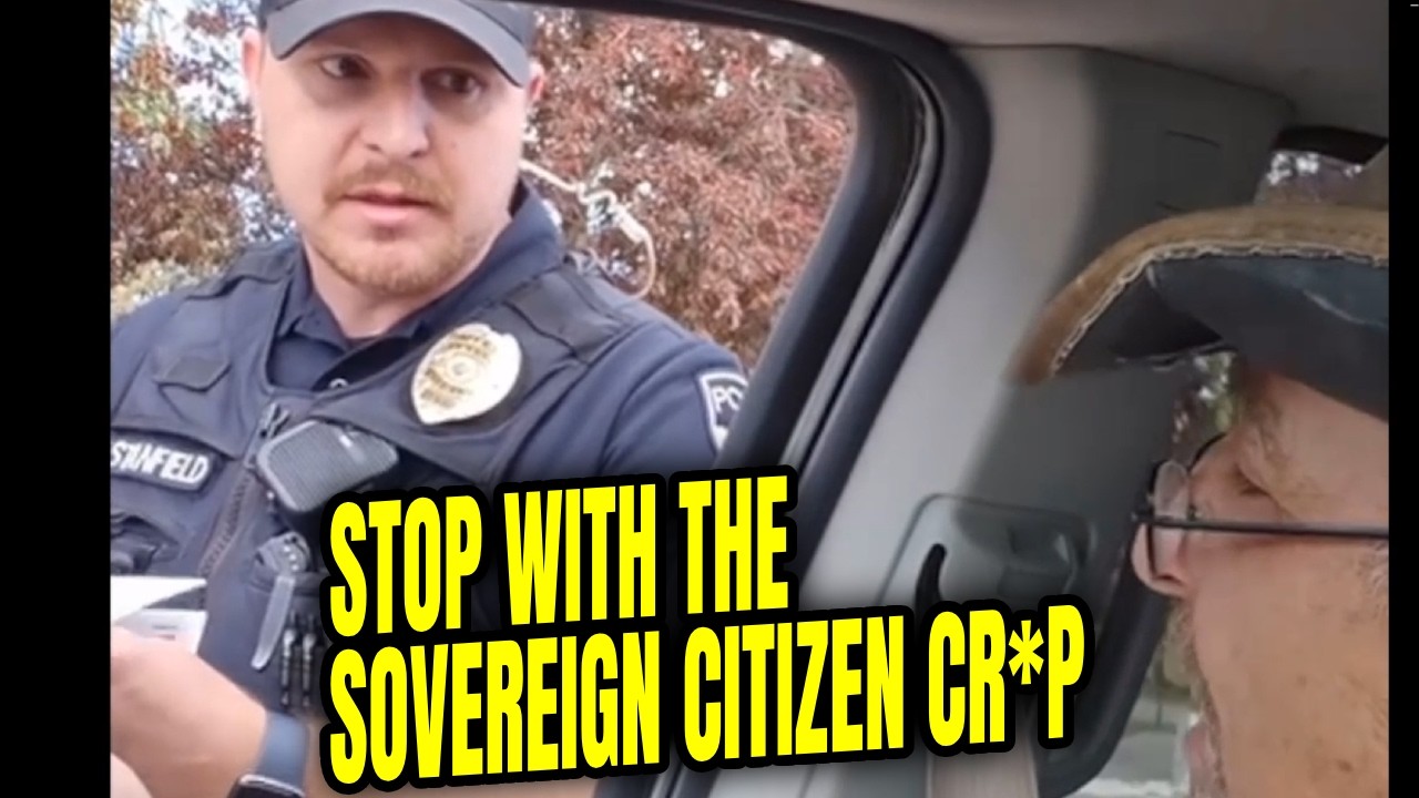 "Stop it with the SOVEREIGN CITIZEN Stuff!" Driving with NO LICENSE - Cop Lets Him GO! (Video)