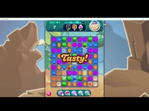 Candy Crush Saga Super Hard Level 585 Completed | Audio Talkthrough | F2P Strategy