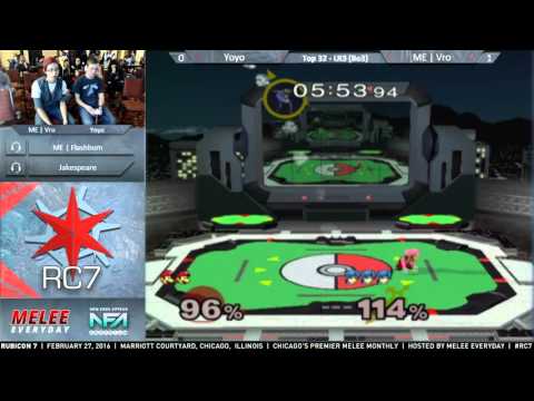 Rubicon 7 - ME | Vro (Marth) vs. Yoyo (Luigi) - Top 32, LR3