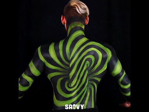 Optical Illusion Body Paint