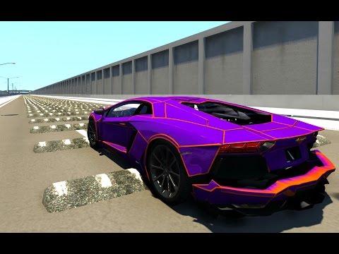 100+ Consecutive Speed Bumps - BeamNG drive