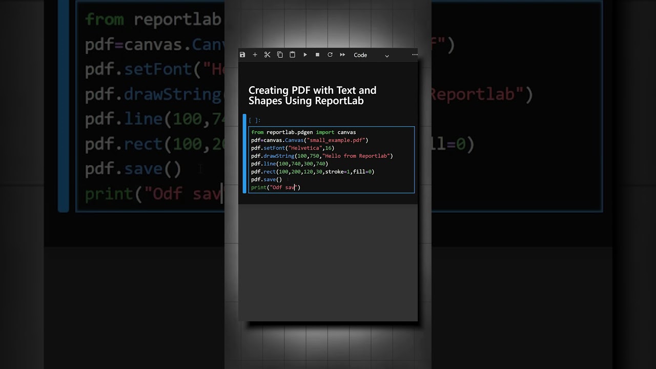 Creating  PDF with Text and Shapes Using ReportLab