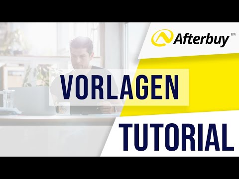 #5 Afterbuy Kurztutorial - Vorlagen
