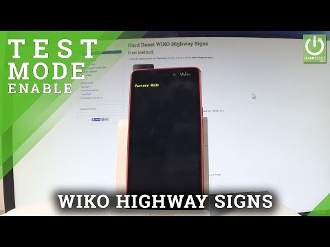 WIKO Highway Signs FACTORY MODE / Android Test Mode