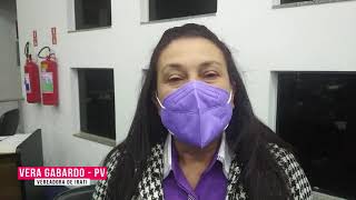 Vera Gabardo (PV) fala da Campanha Agosto Lilás na Câmara de Irati