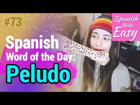 Peludo | Spanish Word of the Day #73 [Spanish Lessons]
