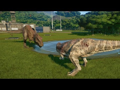 T-Rex VS Ceratosaurus - Jurassic World Evolution