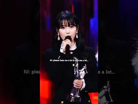 IU speech | Pls hate me a lot & love me a lot, take care of me for another 10 years❣️