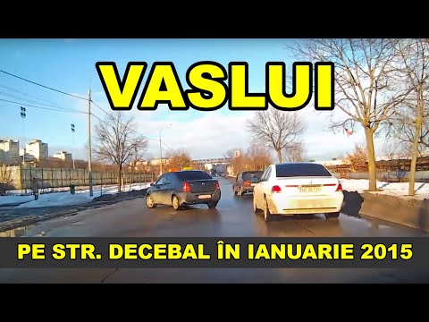 Orasul VASLUI pe varianta zona Stadion - Bazar video ianuarie 2015