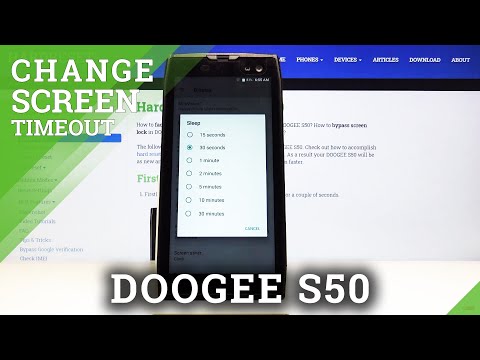 How to Manage Screen Timeout in DOOGEE S50 – Screen Sleep Time