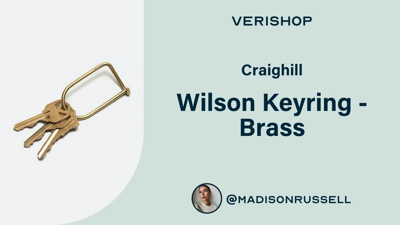 Craighill Wilson Keyring - Brass Review