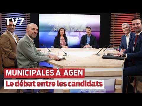 Municipales 2026 à Agen : revivez le débat entre les 4 candidats