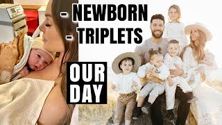 Our Day in the Life with Triplets & Newborn Baby: 2 YEARS LATER