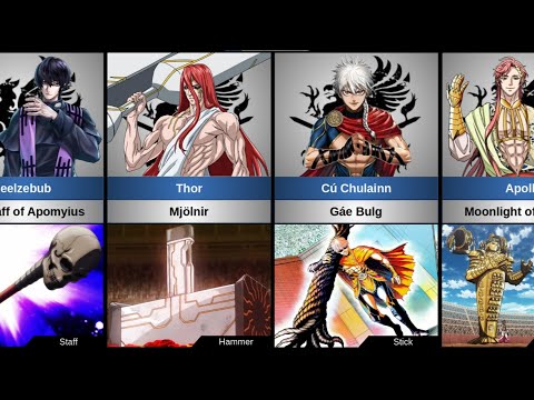 All God's Divine Weapons in Record of Ragnarok and Gods' Apocalypse