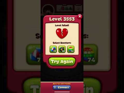 Toon Blast Level 3553 - No Boosts - 3 Stars