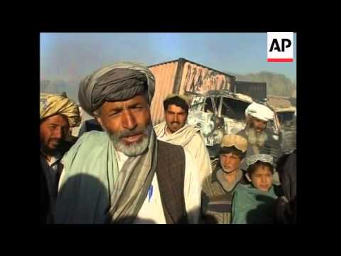 Taliban fighters attack military convoy,  burning trucks