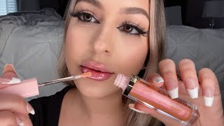 Download lagu ASMR Lipgloss on me & you 💋 mouth sounds   light gum chewing mp3