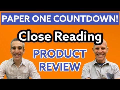 Countdown to Paper One - Product Review - Conventions and Close Reading
