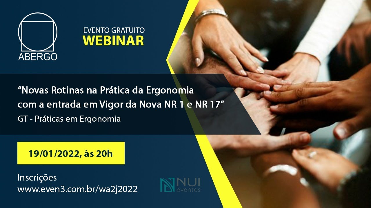 Novas Rotinas na Prática da Ergonomia com a entrada em Vigor da Nova NR 1 e NR 17