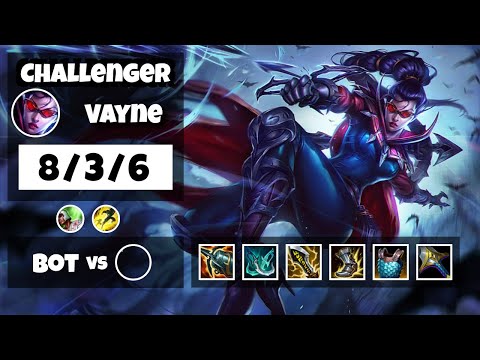 Vayne vs Kai'Sa OCE Challenger BOT (8/3/6) - v11.13